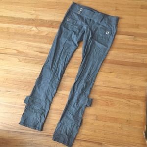 Lip Service ☠️ GREY y2k buckle pants L